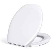 Amzdeal Tapa de wc- Tapa de inodoro con cierre suave y lenta- Asiento de inodoro de Duroplástico de alta calidad- Tapa…